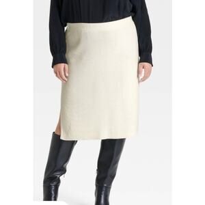 Women's Midi Sweater Pencil Skirt Size 2X Ava & Viv Waist 21”-28” Length 29”